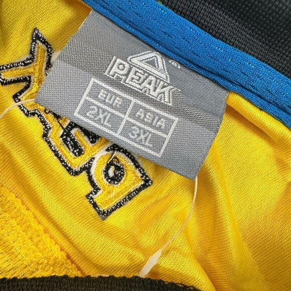 NWT PEAK Men’s Yellow/Black V Neck Athletic Tank Top - Size 3XL - Picture 3 of 6